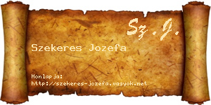 Szekeres Jozefa névjegykártya
